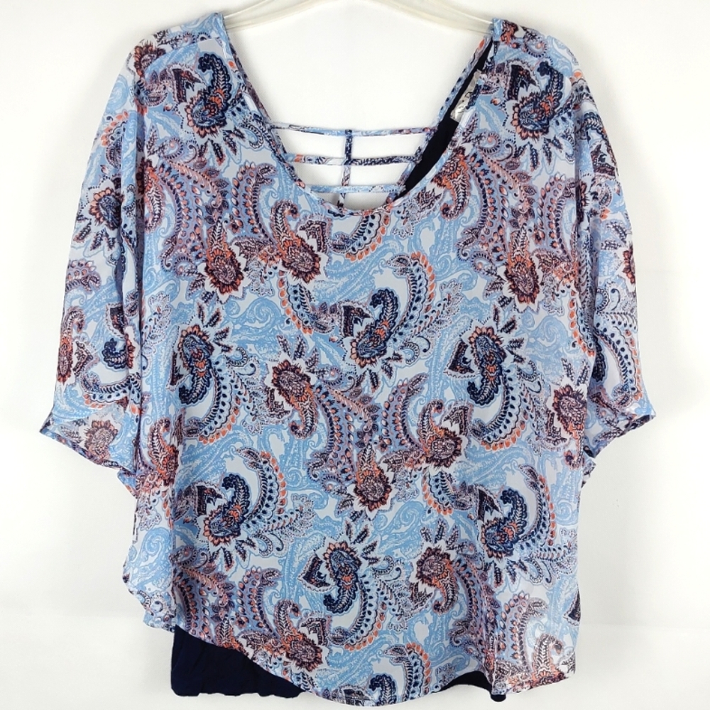 Ivy Ridge Lined Blouse Womens M Floral Casual Going Out Garden Girl Grandma Core